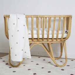 Childhome Kocyk Jersey Hearts 80x100cm dla niemowląt