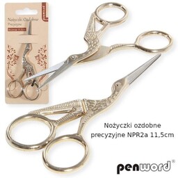 Nożyczki ozdobne precyzyjne NPR2a 11,5cm blister p12