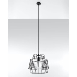 Sollux Lighting Lampa wisząca GATE SL.0663 czarna