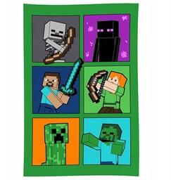 Koc polarowy Minecraft: 100cm x 150cm (0032152)