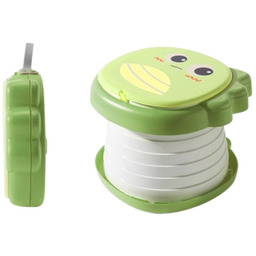 Nocnik Turystyczny Składany Przenośna Toaleta Regulowana Wysokość Zielony