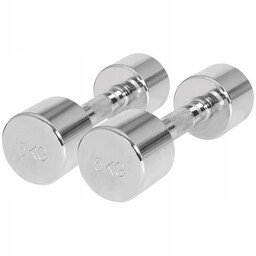Hantle 2x5KG Zestaw Hantli Chromowanych Gorilla