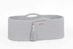 Kosz Mojżesza BOHO bawełniany Handmade z materacykiem -