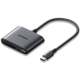 UGREEN Czytnik kart CM387 USB-C SD/microSD + USB