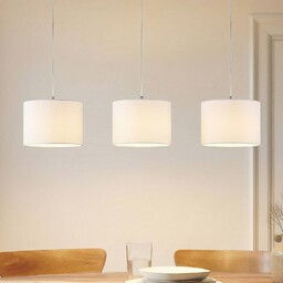 Lampa wisząca Imarin Lindby, możliwość ściemniania, jasne drewno,