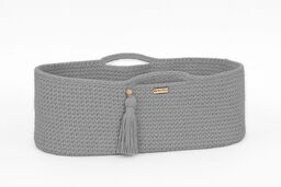 Kosz Mojżesza BOHO bawełniany Handmade z materacykiem -