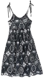 sukienka SANTA CRUZ - Patchwork Dress Black Patchwork