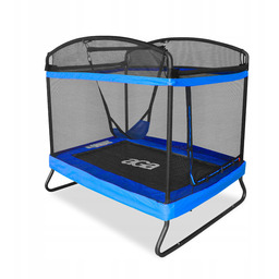 Trampolina Ogrodowa dla dzieci z siatką prostokątna 122x183