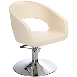 Fotel fryzjerski Paolo BH-8821 kremowy