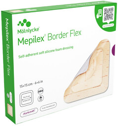 MÖLNLYCKE MEPILEX BORDER FLEX 15 x 15 cm