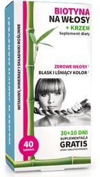 Noble Health Biotyna na włosy + krzem suplement