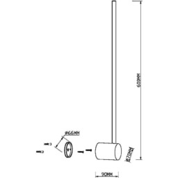 Kinkiet Light stick MOD237WL-L6BS3K- Maytoni