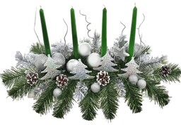 STROIK ADWENTOWY DEKORACJA KOMPOZYCJA