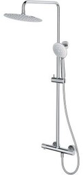 CERSANIT Zestaw prysznicowy ZEN z baterią termostatyczną, chrom