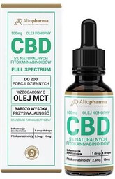 ALTOPHARMA Olej konopny CBD 5%, 10 ml