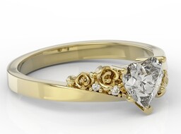 Pierścionek z topazem Swarovski White i cyrkoniami AP-53Z