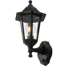 Lindby - Nane Ścienna Lampa Ogrodowa w/Sensor Black