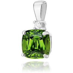 Złota zawieszka / wisiorek Oliwin 1,00ct białe złoto