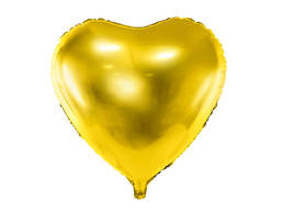 Balon foliowy Serce złote - 61 cm -