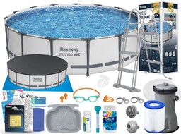 Basen Bestway 457x107 Ogrodowy Stelażowy 56488 18w1