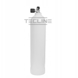 Butla Polaris aluminiowa 7L,200bar,biała z zaworem