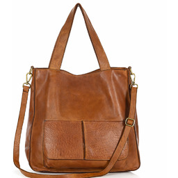 Torebka damska shopper A4 skóra naturalna - MAZZINI