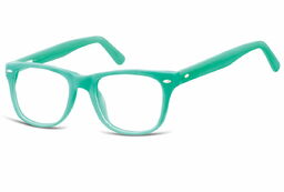 Sunoptic Okulary dziecięce zerówki Nerdy AK48B zielone
