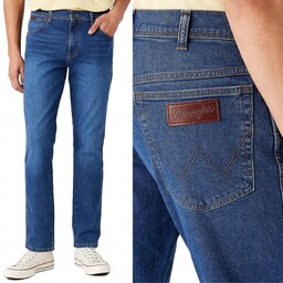 Wrangler TEXAS AUTHENTIC STRAIGHT Game On CIEMNY DżINS