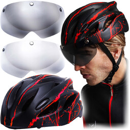 KASK ROWEROWY męski damski LEKKI REGULOWANY czarny