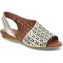 Artiker Złote Sandały Modne Obuwie Damskie