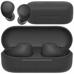 SŁUCHAWKI BEZPRZEWODOWE DOKANAŁOWE SONY BLUETOOTH CZARNE MIKROFON WYGODNE