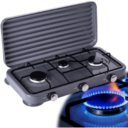 Kuchenka Przenośna Gazowa Turystyczna Campingowa 3 Palniki 2x2,2kW