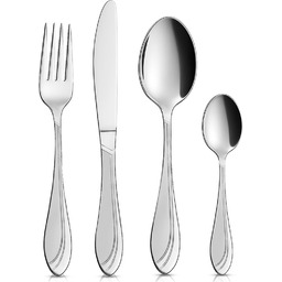 Zestaw sztućców stalowy dla 6 osób 24 el.