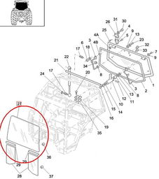 SZYBA PRZEDNIA NIEUCHYLNA NEW HOLLAND CASE 82000296