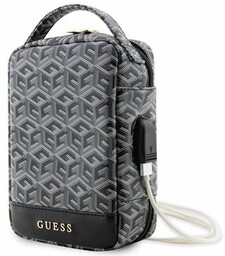 Guess Torba GUHBHGCFSEK Organizer czarny/black GCube Stripe