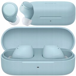 SŁUCHAWKI BEZPRZEWODOW DOKANAŁOWE SONY BLUETOOTH NIEBIESKIE MIKROFON WYGODN