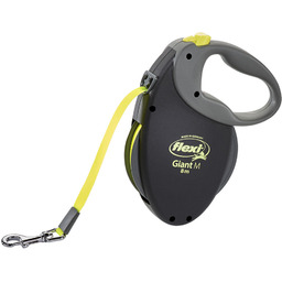 Smycz taśma Flexi Giant, neon, M, 8 m.