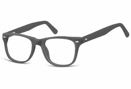 Sunoptic Okulary dziecięce zerówki Nerdy AK48F szare