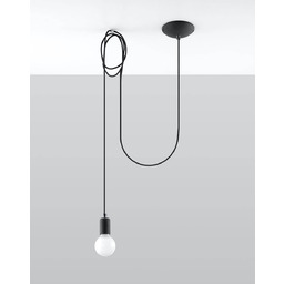 Sollux Lighting Lampa wisząca EDISON 1 LONG SL.0369