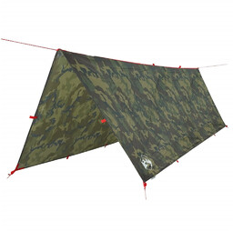 Płachta biwakowa, moro, 406x306 cm, wodoszczelna