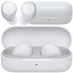 SŁUCHAWKI BEZPRZEWODOWE DOKANAŁOWE SONY BLUETOOTH BIAŁE MIKROFON WYGODNE