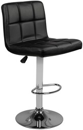 Hoker barowy M06 pikowany regulowany czarny