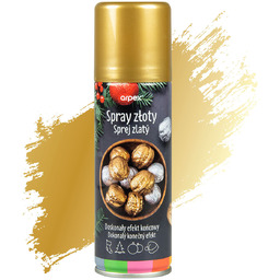 Farba dekoracyjna w sprayu - złota