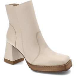 Armodo Beżowe Botki Eleganckie Obuwie Damskie