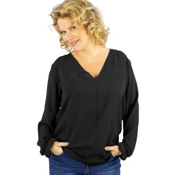 Elegancka bluzka oversize z delikatnie bufiastymi rękawami MARCELINA-46/48