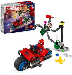 LEGO Marvel, klocki, Pościg na motocyklu: Spider-Man vs.