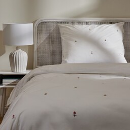 Pościel z perkalu z haftem Hiacinthio 140x200 cm