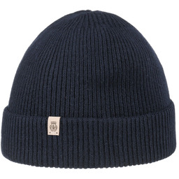 Czapka z Mankietem z Kaszmirem by Roeckl, niebieski,