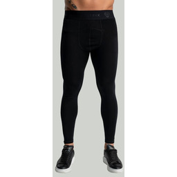 STRIX Męskie legginsy MERINO I Black