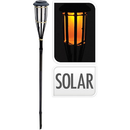LAMPA SOLARNA 65CM CZARNY BAMBUS
